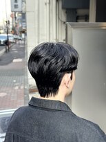 リバティシェアバーバー 銀座(LIBERTY SHARE BARBER)&nbsp;韓国風ダウンパーマシースルーマッシュ