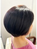 カット+大人髪質改善カラーココアブラウン