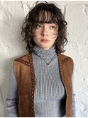 【三ツ井純】ウルフパーマ ウルフカット レイヤーボブ 無造作