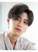 韓国ヘアニュアンスパーマカルマセンターパートコンマヘアウルフ