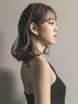 アルトリスト(Altruist Aging×HAIR&SPA) ★ダークアッシュ大人ガーリーボブ着物ミディアムレイヤーカット