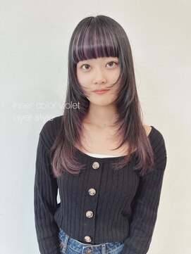 イル(ill) インナー パープル レイヤー内巻きスタイル 大須