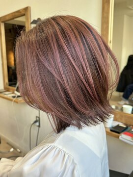 ハーツ(Heart's) 白髪ぼかし脱白髪染め似合わせショートボブ40代50代60代