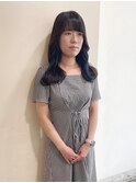 【MIO】インナーブルー×アッシュグレー