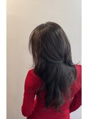 しなやかロングレイヤー×ニューヨークドライカット×パーマ