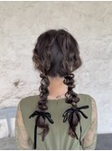 編みおろしツイン