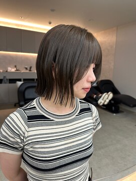 サンド 鹿児島中央(sand) 面長さんにおすすめパツっトボブ