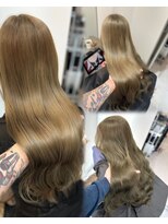 ロエ 恵比寿 代官山(ROE)&nbsp;オリーブベージュ　レイヤーカット　前髪　ブリーチなし　艶髪