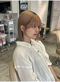 前下がりボブ20代30代40代ハイライトブリーチダブルカラー立川
