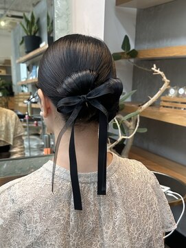 ヘアセット/リボンヘア/タイトヘア