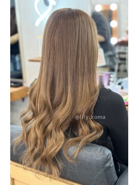 ベージュカラー・エクステ