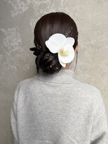 コルル 渋谷(COLULU)&nbsp;【成人式ヘアセット/成人式ヘア】ヘアアレンジ/渋谷/シニヨン/眉