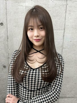 ロンドホットリップ 立川(Lond hot lip) ミディアムレイヤー/モーブブラウン/ゆるふわミディアム/立川