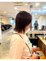 ヘアーブレイス(hair brace)&nbsp;千葉駅/着物ヘア/大人ガーリー/ダークアッシュ/似合わせカット