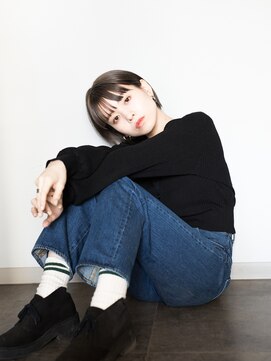スタジオ ユー 浅草(studio U) ショートボブ/ストレート/アッシュグレー