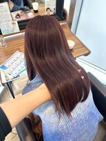 マリアバイアフロート(Maria by AFLOAT)&nbsp;〈藤間〉ブリーチなしカシスピンクブラウン/ツヤ感カラー