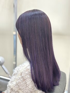 ヘアメイク デザート(HAIR MAKE DESART) 木村法子【リタッチハイライト×グレープパープル】