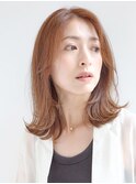 顔まわりレイヤーの大人ミディ