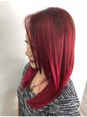 ワインレッド系のグラデーションカラー