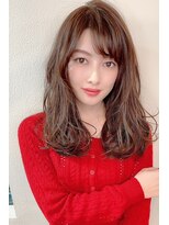 マリアバイアフロート(Maria by AFLOAT) 【shige】ホワイトグレージュコンマヘアネビージュボブウルフ