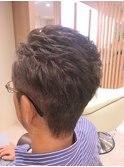 ロマンスグレー かき上げヘア サイドパート リチャードギアstyle