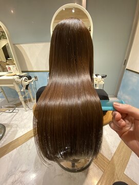 ロンド ストラーダ 心斎橋(Lond strada) シルキーベージュ×グレージュカラー【髪質改善/縮毛矯正】