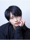 『スリークカルマ』刈り上げ センターパート カルマパーマ