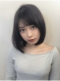 PLATINA上田の髪質改善ミディアム韓国風ボブ