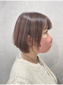 大人可愛いボブハイライト30代40代50代60代髪型~糸ito