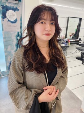 ギグスダブル 栄店(gigs double) デザインカラー/ベージュ/インナーハイライト