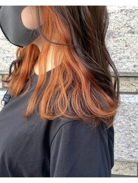 ブロンド(Blonde.) 《トレンド/イヤリングカラー/アプリコットオレンジ》