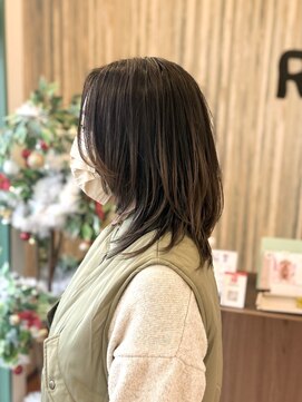 ロトヘアー(Roto hair) ウルフカット×レイヤー×グラデーションカラー　【Rotohair】