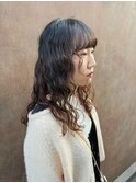 ウェーブパーマ　ロングパーマ　羊パーマ　スパイラルパーマ