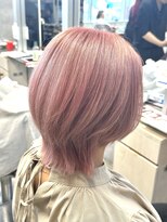 キャラ シャローネ 池袋(Chara Chalone)&nbsp;ハイトーンピンク/マッシュウルフ/ケアブリーチ【本松】