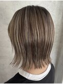 ハイライト×グレージュ