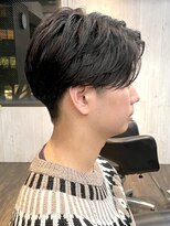 ダブル(DOUBLE)&nbsp;センターパート×ニュアンスパーマ