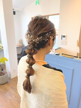ドルチェ(dolce) 編みおろしヘアアレンジ