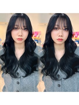 ミョンシル レイヤーカット/ブルーブラック