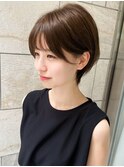 ショートヘア　小顔ヘア　美人ヘア