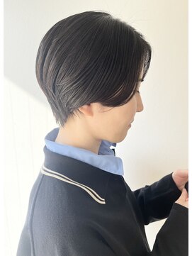 モリオフロムロンドン 松戸店(Morio from London) 【morio松戸　アイダ】黒髪ハンサムショート大人ショート