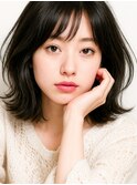 原宿レイヤーボブ切りっぱなしボブボブパーマ10代20代30代40代