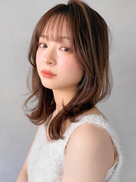 リヤン 表参道(lyann) 前髪うる艶髪20代30代40代◎艶感アプリコットオレンジ美髪