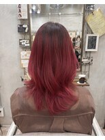 ブーミー(Bor mee)&nbsp;【Bormee】グラデーションカラー カシスレッド レイヤーカット