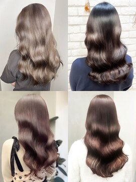 アース 明石店(EARTH) 大人かわいいモカベージュナチュラルロブヘアー美肌