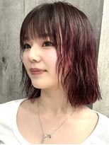 ワンズ リー 上大岡店(One's ly)&nbsp;レイヤーカット/ウェットヘア/オリーブベージュ[上大岡]