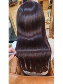 秋冬に人気☆パープルカラーでツヤ髪に☆