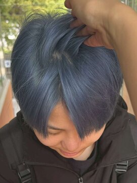 フェノメノン 栄店(PHENOMENON) メンズ/2ブリーチカラー/ブルー