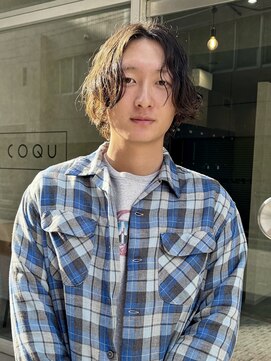 コク 千葉駅西口(COQU) メンズミディアム×スパイラルパーマ【木村優希】
