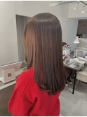 くすみベージュ/髪質改善トリートメント/地毛風カラー/縮毛矯正