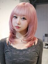 アルバム 新宿(ALBUM SHINJUKU)&nbsp;顔周りレイヤーブリーチダブルカラーデザインカラー_F21095